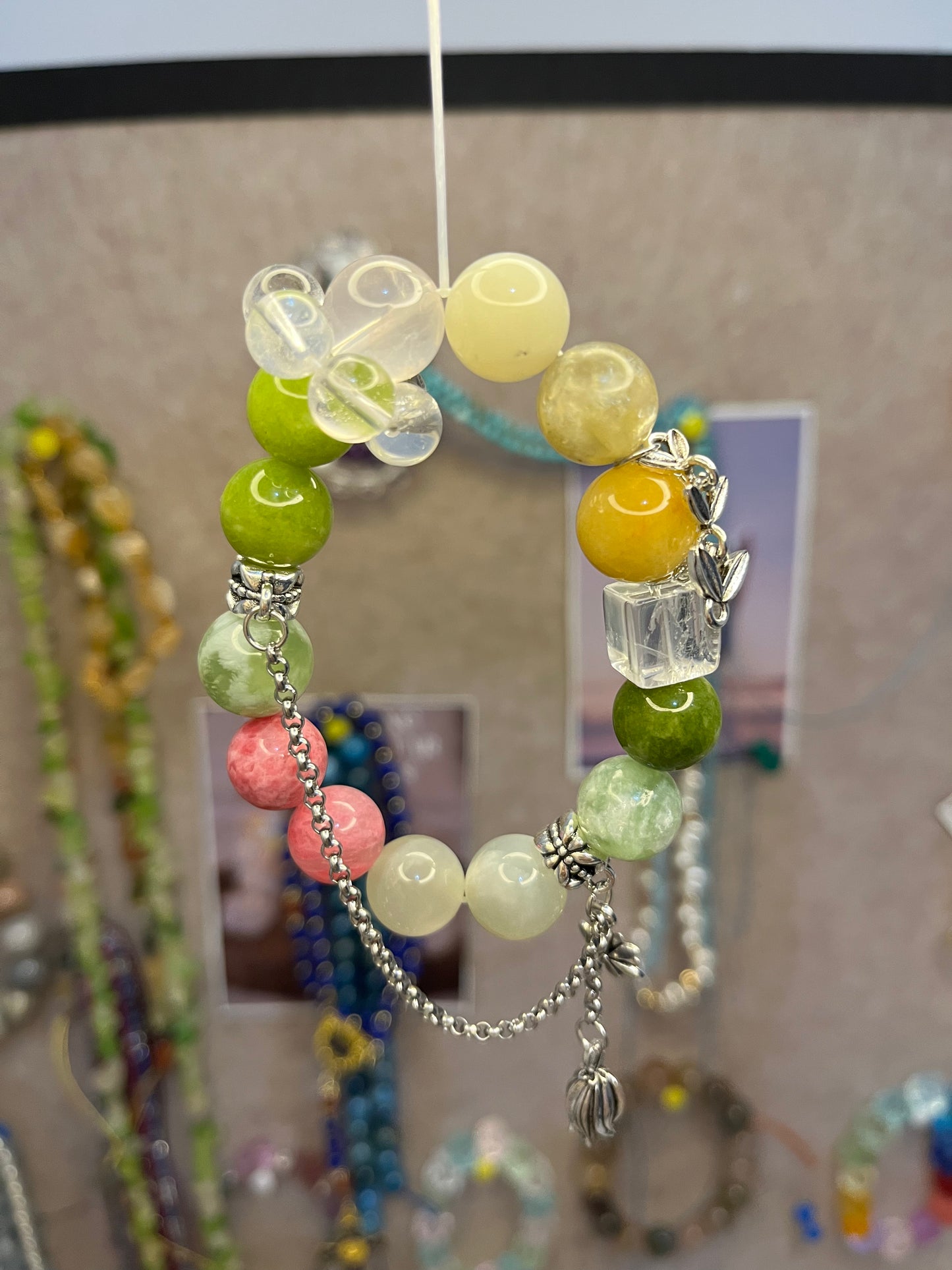 Garden Breeze – Multi-Stone Crystal Healing Bracelet with Floral Energy